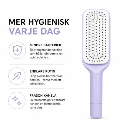 CleanSweep™ - Självrengörande hårborste
